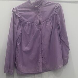 Lavender Ruffled Women's Top Xirena